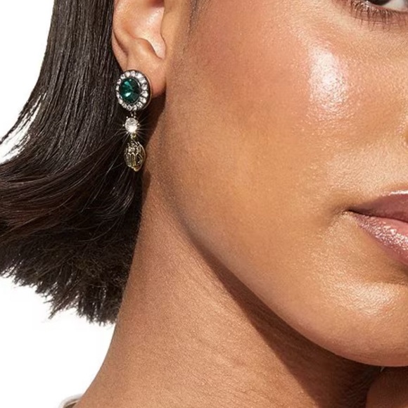 Kurt Geiger London Signature Eagle Octavia Gemstone drop earrings NWT - Picture 3 of 6